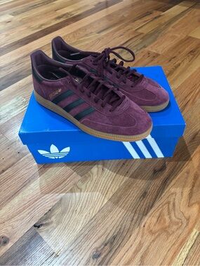 Rare Adidas Original Men’s Shoes Handball Spezial JR3848 Maroon Black New IN Box